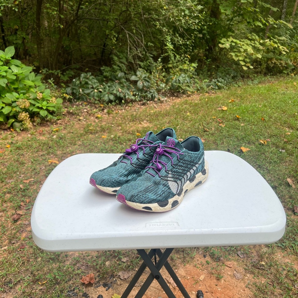 Nike Green and Purple Running Shoes Size 13